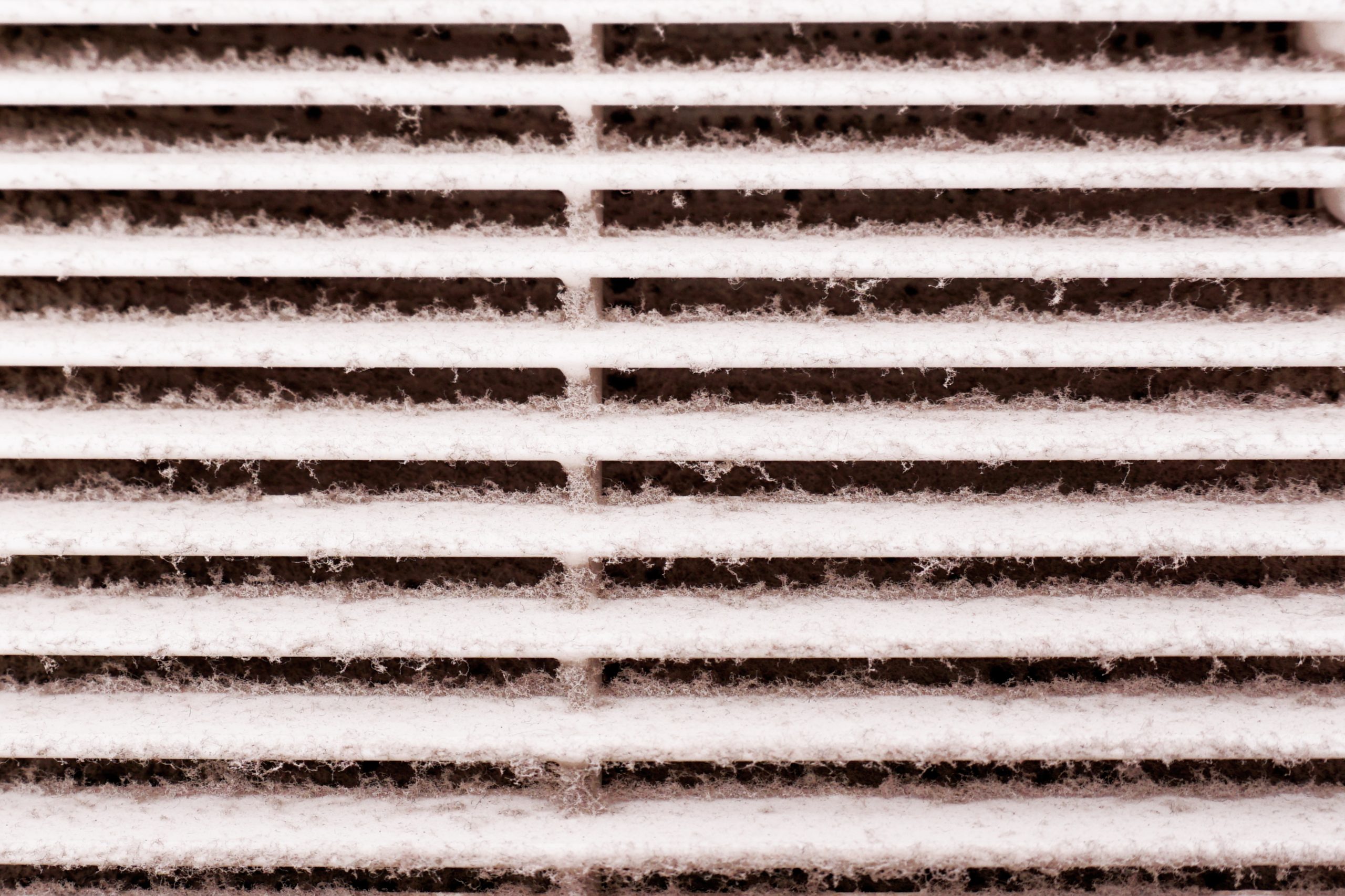 dust on the ventilation grill